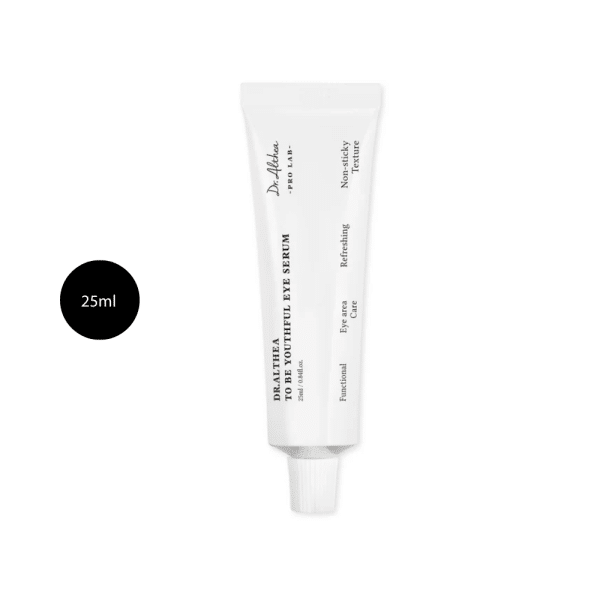 Dr. Althea To Be Youthful Eye Serum 25ml white tube with refreshing texture.