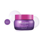 EQQUALBERRY Bakuchiol Plumping Capsule Cream 50ml jar with cream textures.