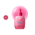EQQUALBERRY NAD+ Peptide Boosting Serum bottle 30ml with a shimmering pink bubble background.