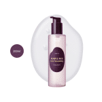 EQQUALBERRY Purple Rice Pore Smoothing Cleansing Oil 200ml with liquid splash.