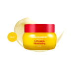 EQQUALBERRY Glow Filter Vitamin Illuminating Cream 50ml with yellow gel smear.