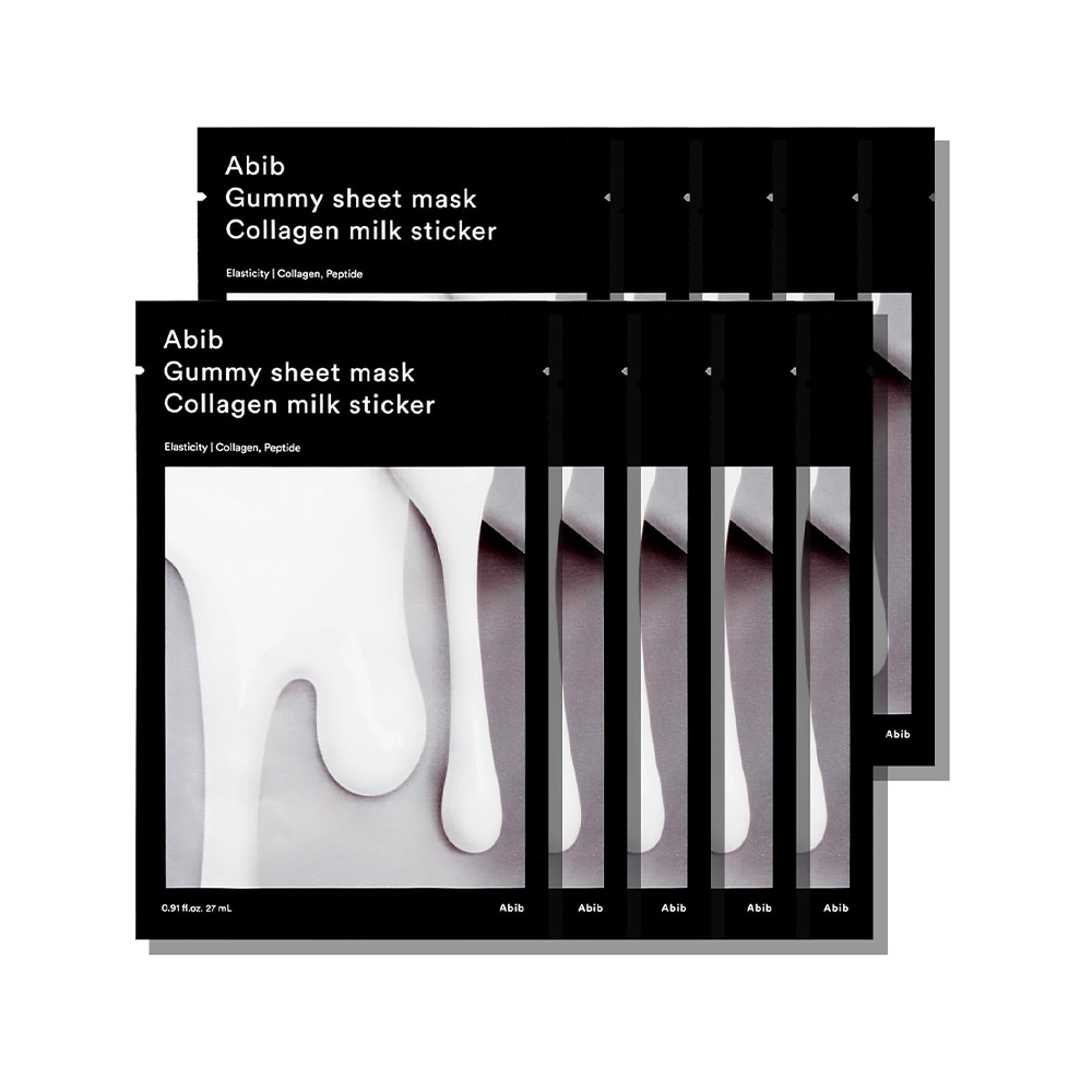 Abib Gummy Sheet Mask Milk Sticker (10 Sheets)