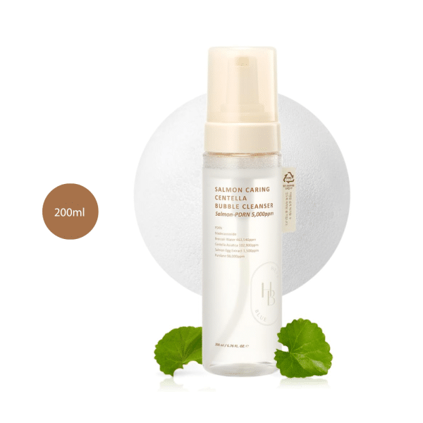 HEVEBLUE Salmon Caring Centella Bubble Cleanser (200ml)