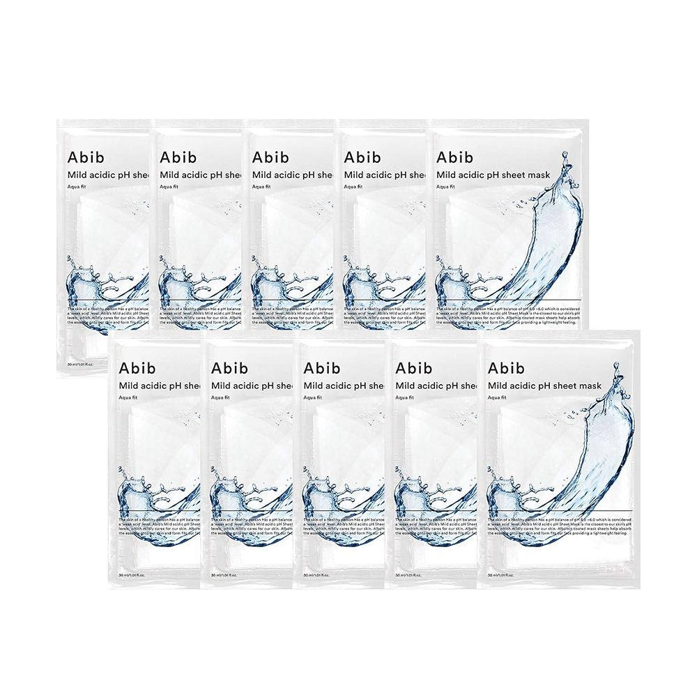 Abib Mild Acidic pH Sheet Mask Aqua Fit (10 Sheets)