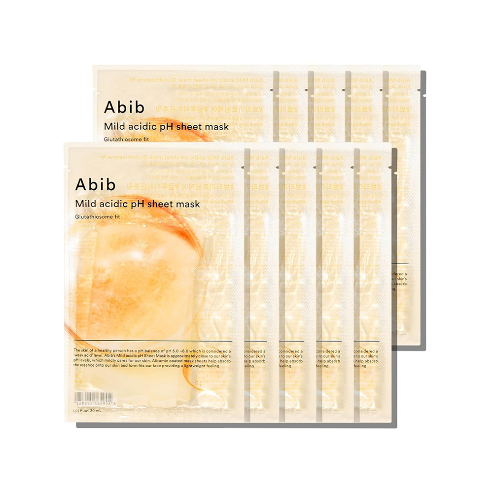 Mild Acidic pH Sheet Mask Glutathiosome Fit (10 Sheets) Abib Mild Acidic pH Sheet Mask Glutathiosome Fit (10 Sheets)