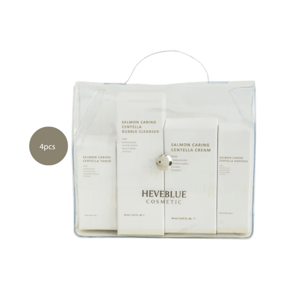 HEVEBLUE Salmon Caring Centella Special Travel Kit (4pcs)