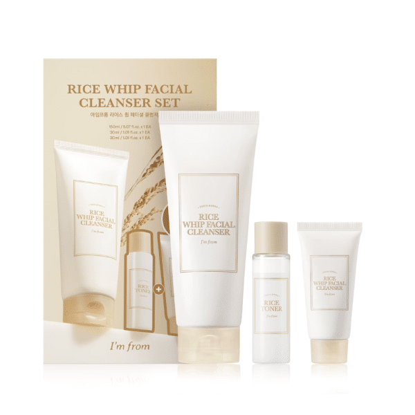 I'm From Rice Whip Facial Cleanser Set (3 Piece Set)