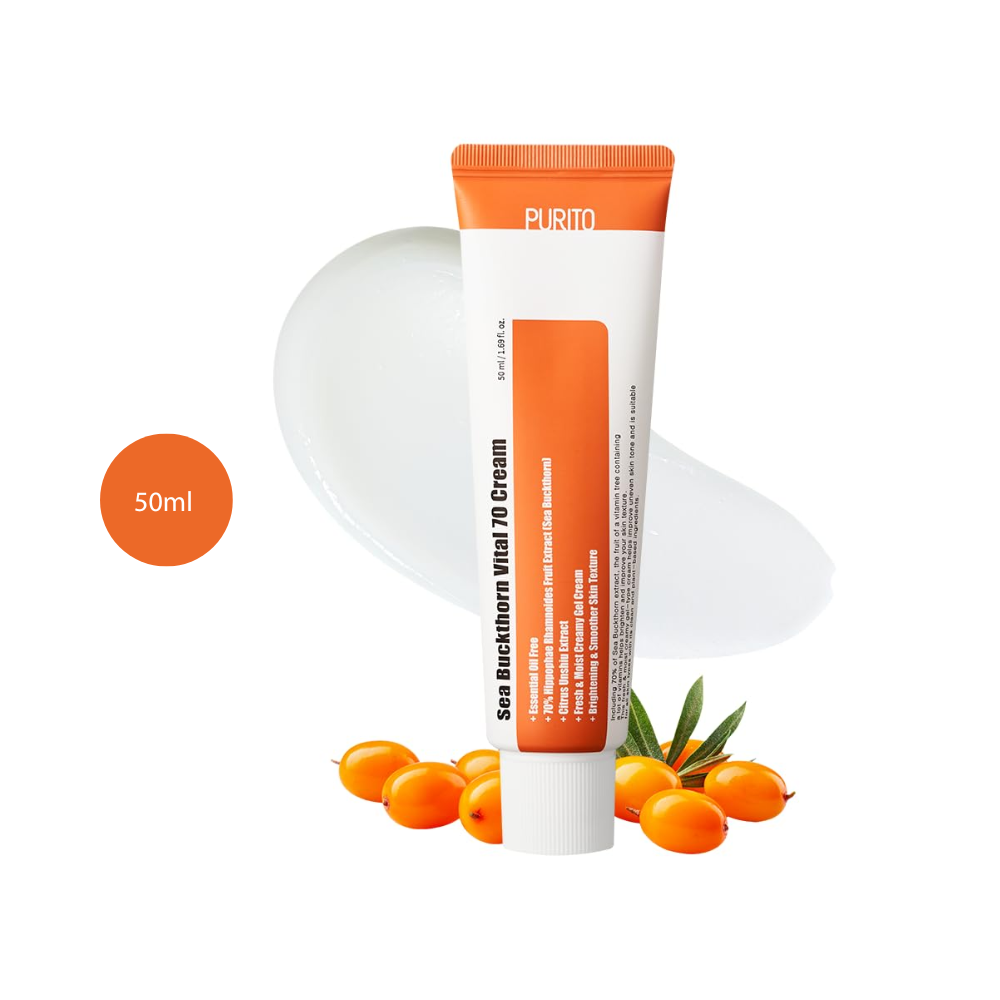 Purito Seoul Sea Buckthorn Vital 70 Cream (50ml) Purito Seoul Sea Buckthorn Vital 70 Cream (50ml)