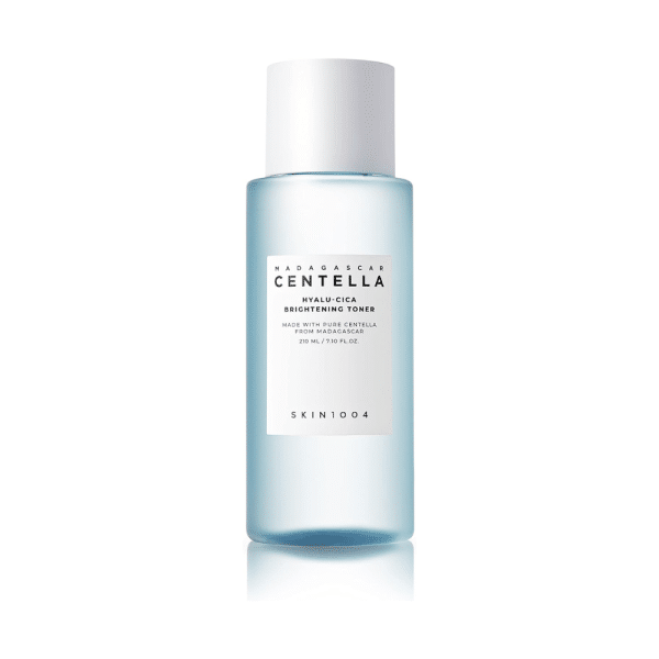 SKIN1004 Madagascar Centella Hyalu-Cica Brightening Toner blue bottle.