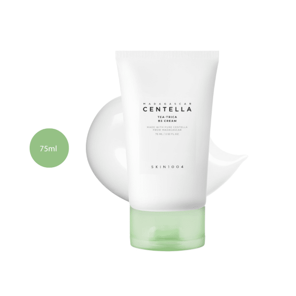 SKIN1004 Madagascar Centella Tea-Trica B5 Cream 75ml white tube with green cap.