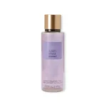 Victoria's Secret Love Spell Shimmer Fragrance Mist purple glitter spray bottle.
