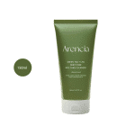 Arencia Green Tea + LHA Deep Pore Rice Cake Cleanser 150ml in a minimalist, green tube.