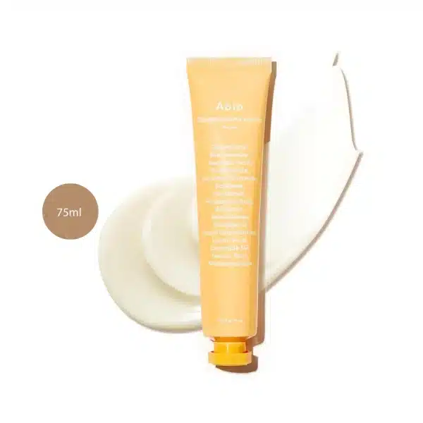 Abib Glutathiosome Cream Vita Tube 75ml in a minimalist, peach tube.