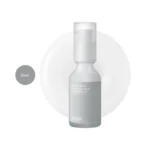 Celimax Dual Barrier Boosting Serum 30ml frosted bottle with milky texture swatch.