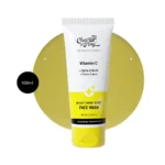 Chemist at Play Vitamin C Brightening Boost Face Wash 100ml tube against a yellow gel background.