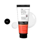 Deconstruct Fluid Brightening Sunscreen with SPF 50+ 50g tube with black cap.