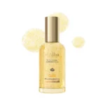 d'Alba Vita Toning Capsule Serum bottle with yellow capsule texture accents.