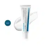 Dr. Melaxin TX Cream 50ml white squeeze tube with blue accents on a smooth white cream swipe.