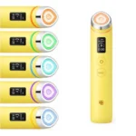 medicube AGE-R Booster Pro EX Device (Yellow) matte wand showing multi-color LED light modes.