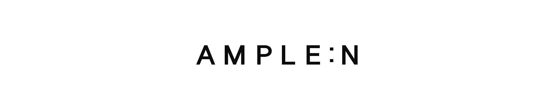 AMPLE:N brand logo with bold black uppercase text on a white background.