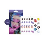 Anua KDH Ultra-Thin Spot Cover Patch Set purple box with character sticker sheets.