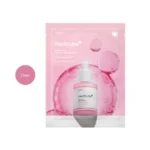 medicube PDRN Pink Peptide Serum Mask 23ml single sheet mask sachet featuring serum bottle graphic.