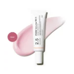 Abib PDRN Volume Fill-It Booster Cream 2.5 Tube 30ml over light pink cream smear.