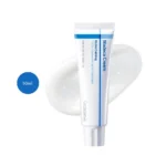 Centellian24+ Madeca Cream Hydra Calming 50ml white tube with blue design over cream smear.