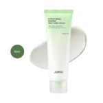 JUMISO D-Panthenol Barrier Soothing Cream 80ml light green squeeze tube over white cream smear.