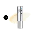 REJURAN Calming Lip Balm 3.7g metallic silver tube over cream balm swatch.