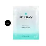 REJURAN Turnover Mask 40ml white and turquoise sheet mask pouch.