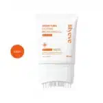 lilyeve Grow Turn Exosome Brush Ampoule 100ml white squeeze tube with built-in scalp brush applicator.