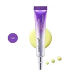 medicube Vita A Retinal Volume Booster Serum 15ml purple metallic tube over yellow cream drop